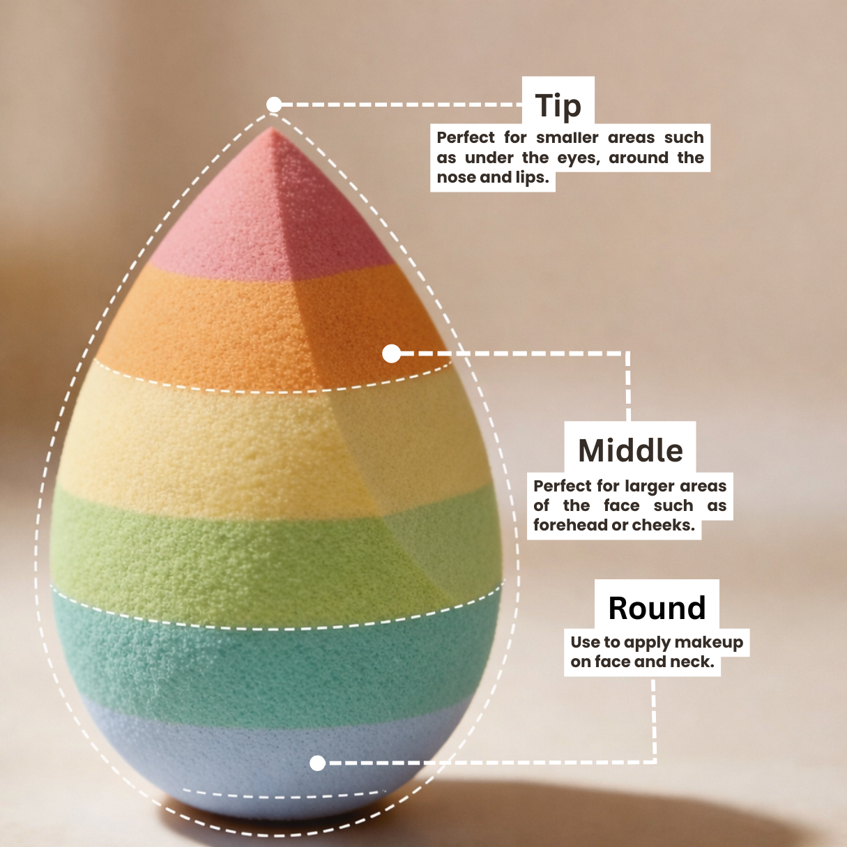 SilkLush Pro Beauty Blender - Rainbow