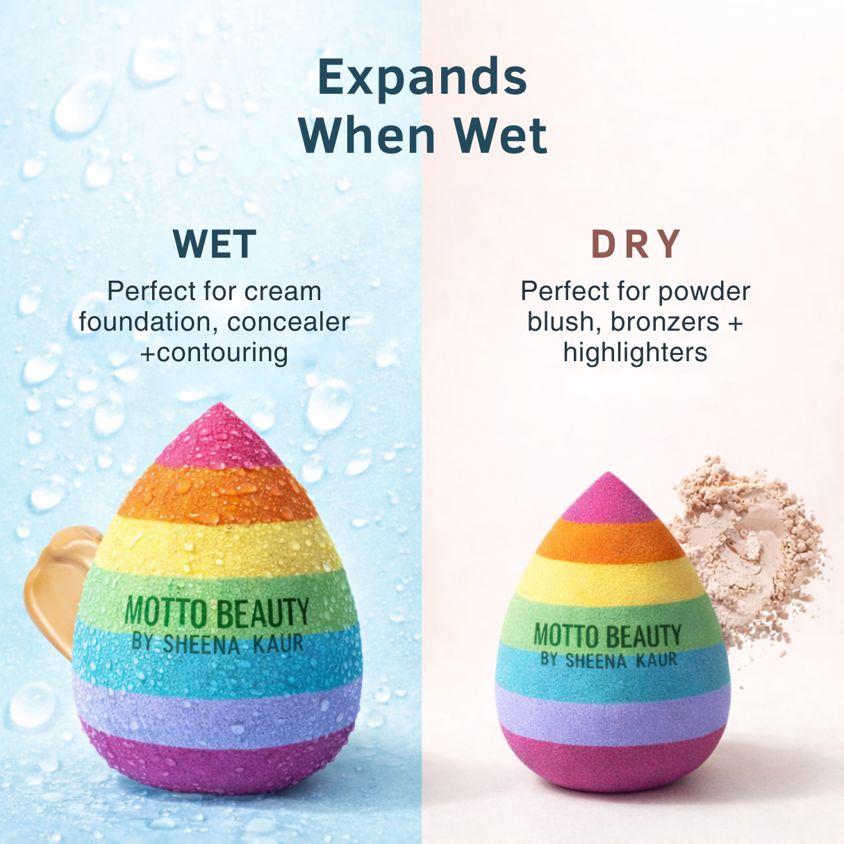 SilkLush Pro Beauty Blender - Rainbow